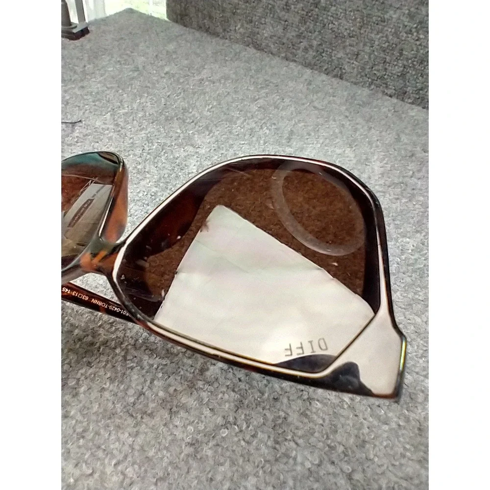DIFF Eyewear Tobin Tortoise Oversized Square Sunglasses DE01-0429-TOBNN 63mm